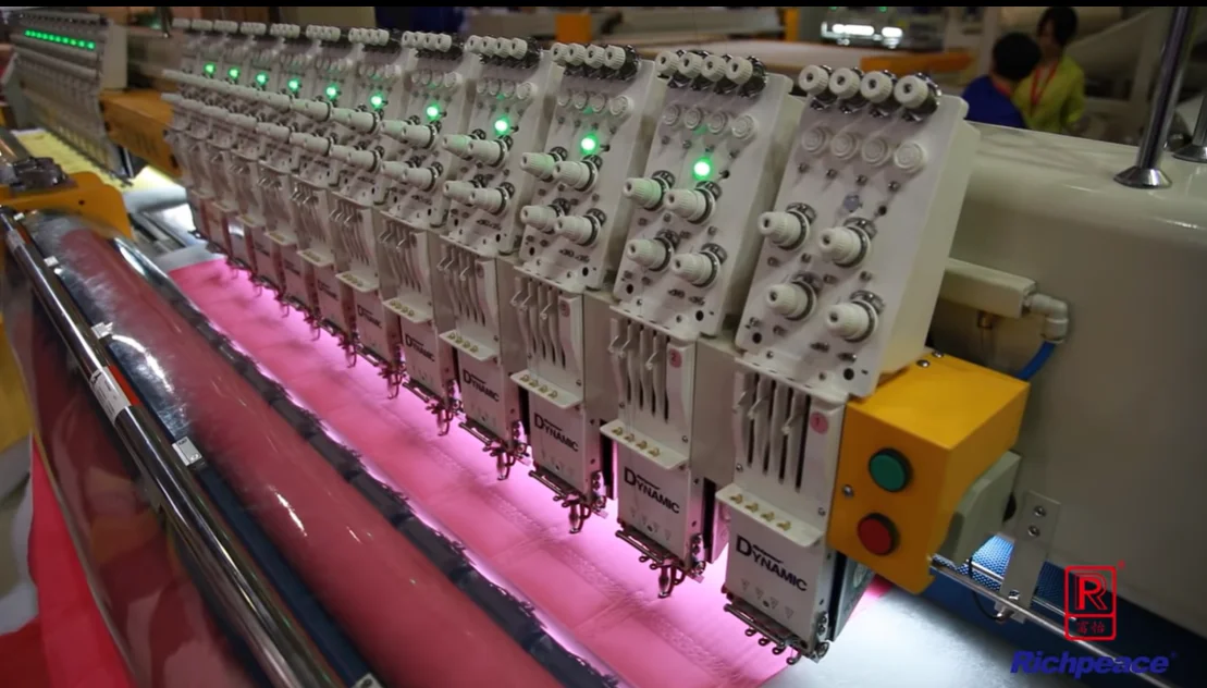 
Richpeace Computerized Multi-color Double Roll Quilting and Embroidery Machine 