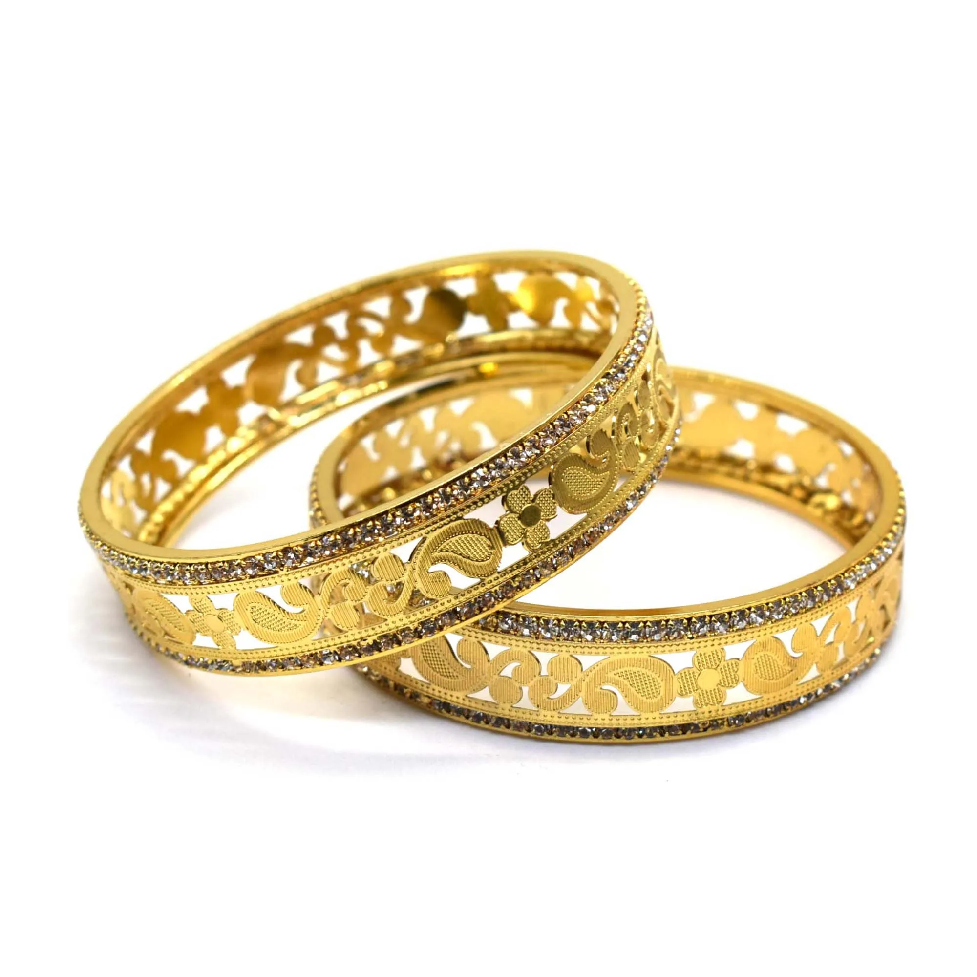 High Quality New Fashion Gold Plated Bracelets for Women Stylish Wedding Party Wear Bangles Jewellery Bangle Bracelets