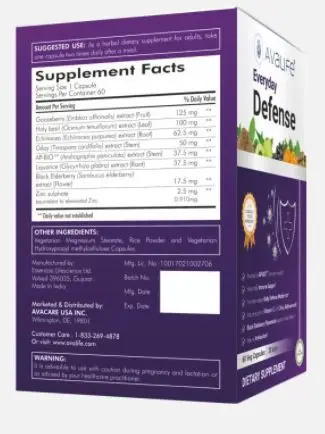 Avalife повседневной защиты добавка 60 капсул с 30-ти дневной премиум качества поставок Поддержка иммунитета товаров медицинского назначения