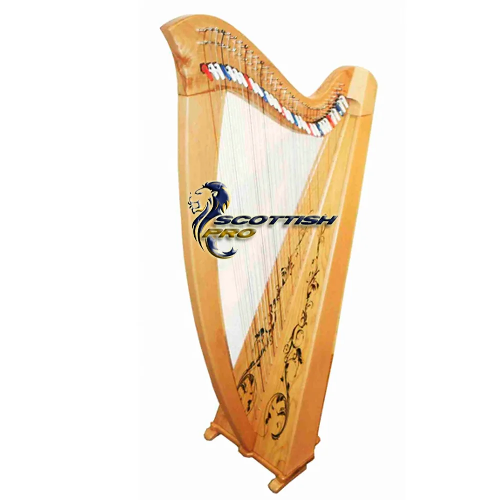 34 String Harp Playing Music Custom Logo 34 String Lever Harp Best Quality Harp/custom Harp/custom Color Harp