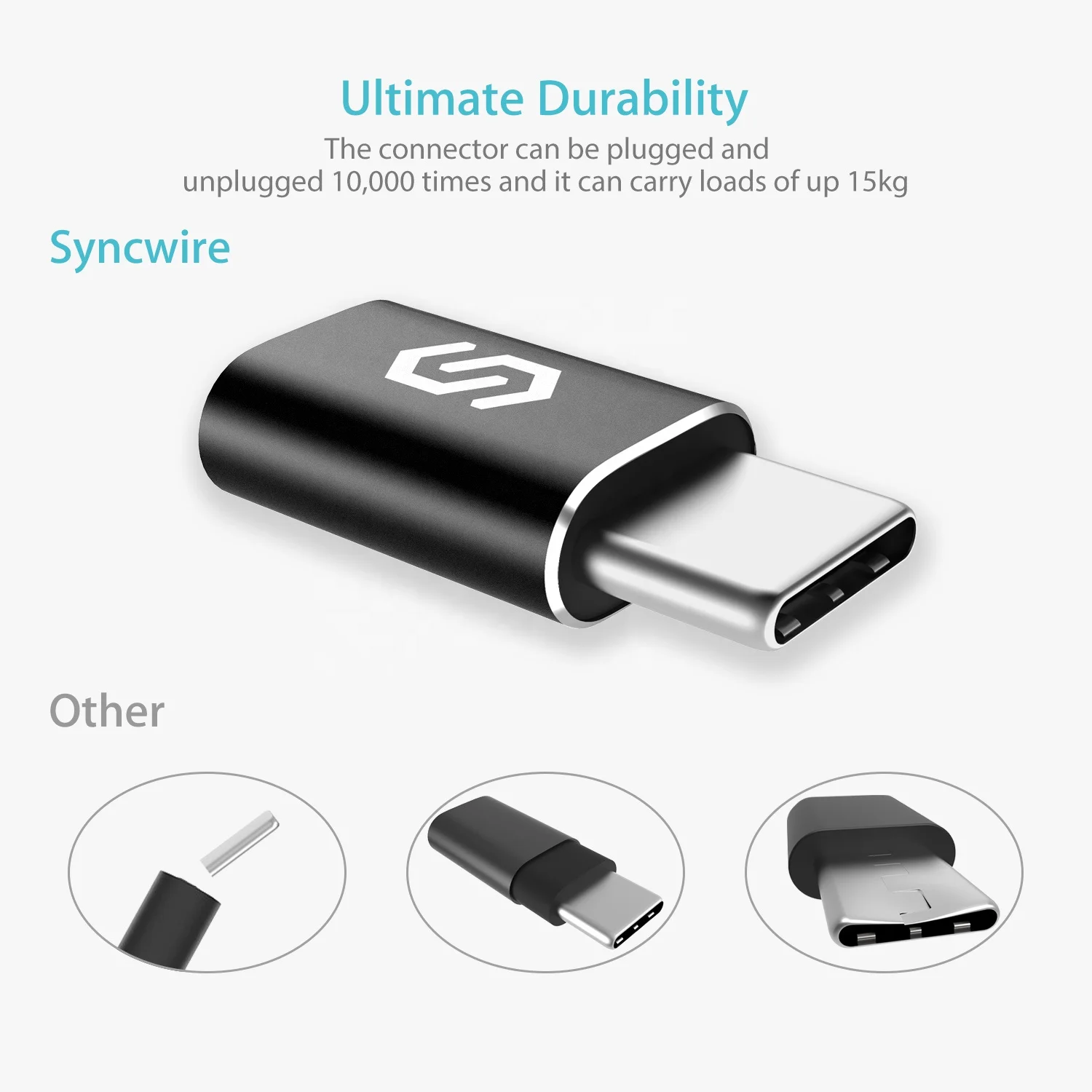2 шт./упаковка USB Type-C адаптер