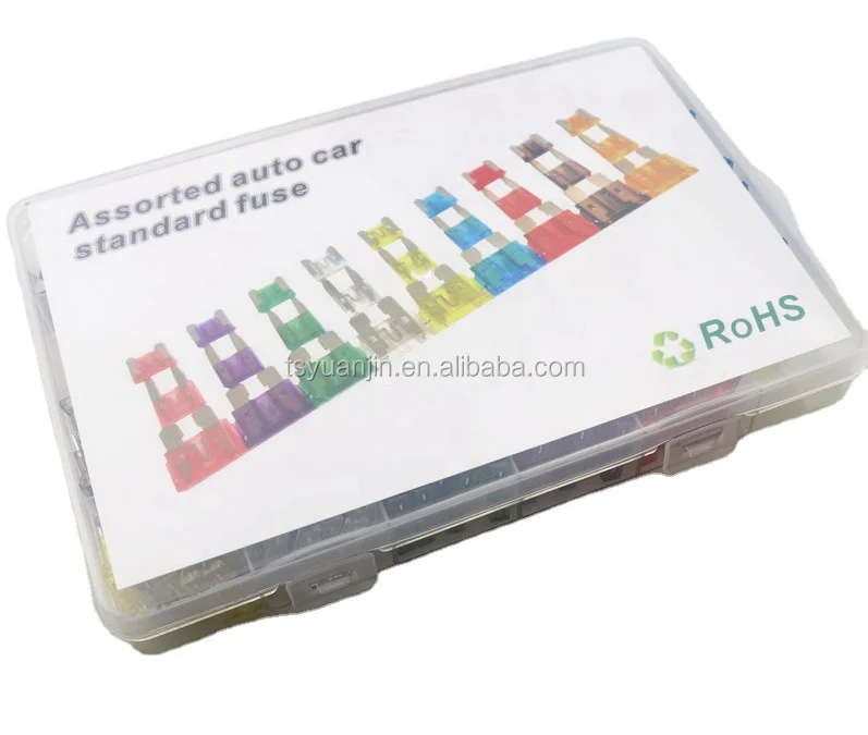 automotive connectors mini fuse receptacle Medium/Small Size Low Profile Fuse Blade Type Auto Car Fuses Mixed 120pcs Kit