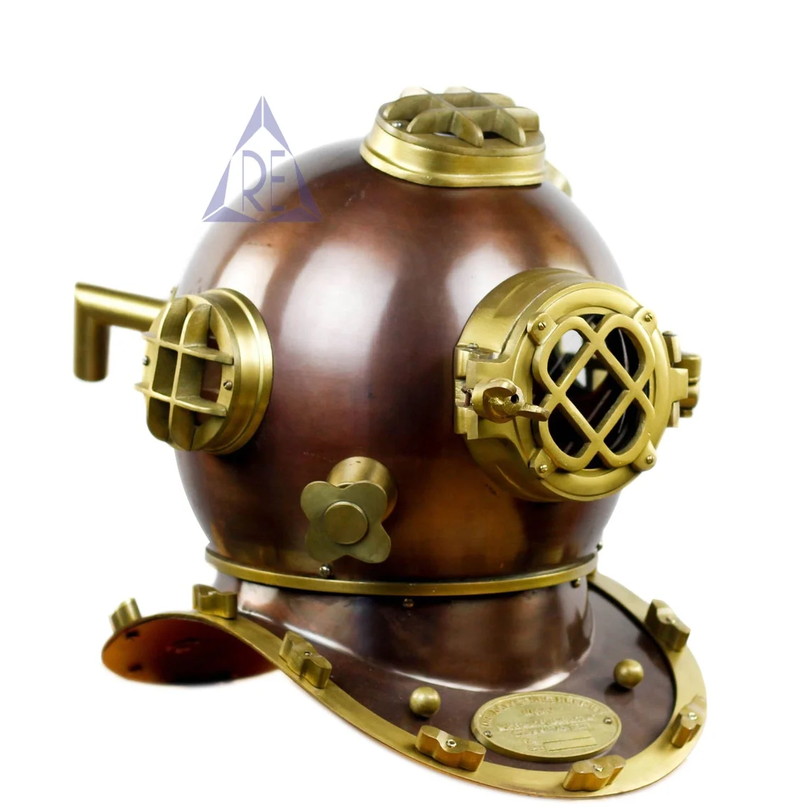  Морской античная медь Mark V водолазный шлем Декор ВМС США