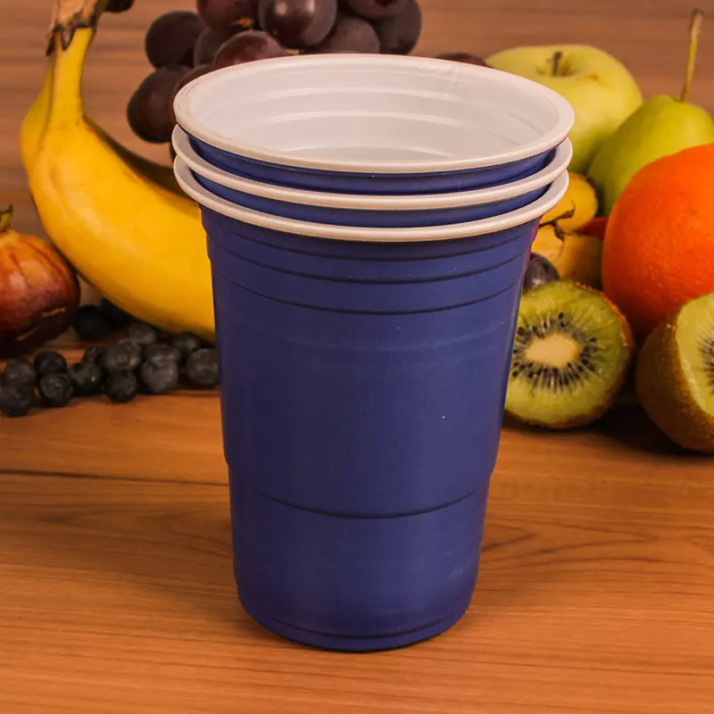 Birthday Wine Drinking Children Blue Fun Creative American Personalised Custom Disposable Red Plastic Party Cups