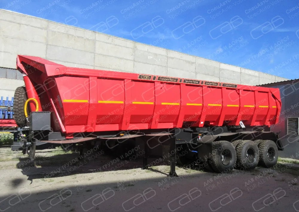 Off road timber Semi Trailer Tipper Dump Truck