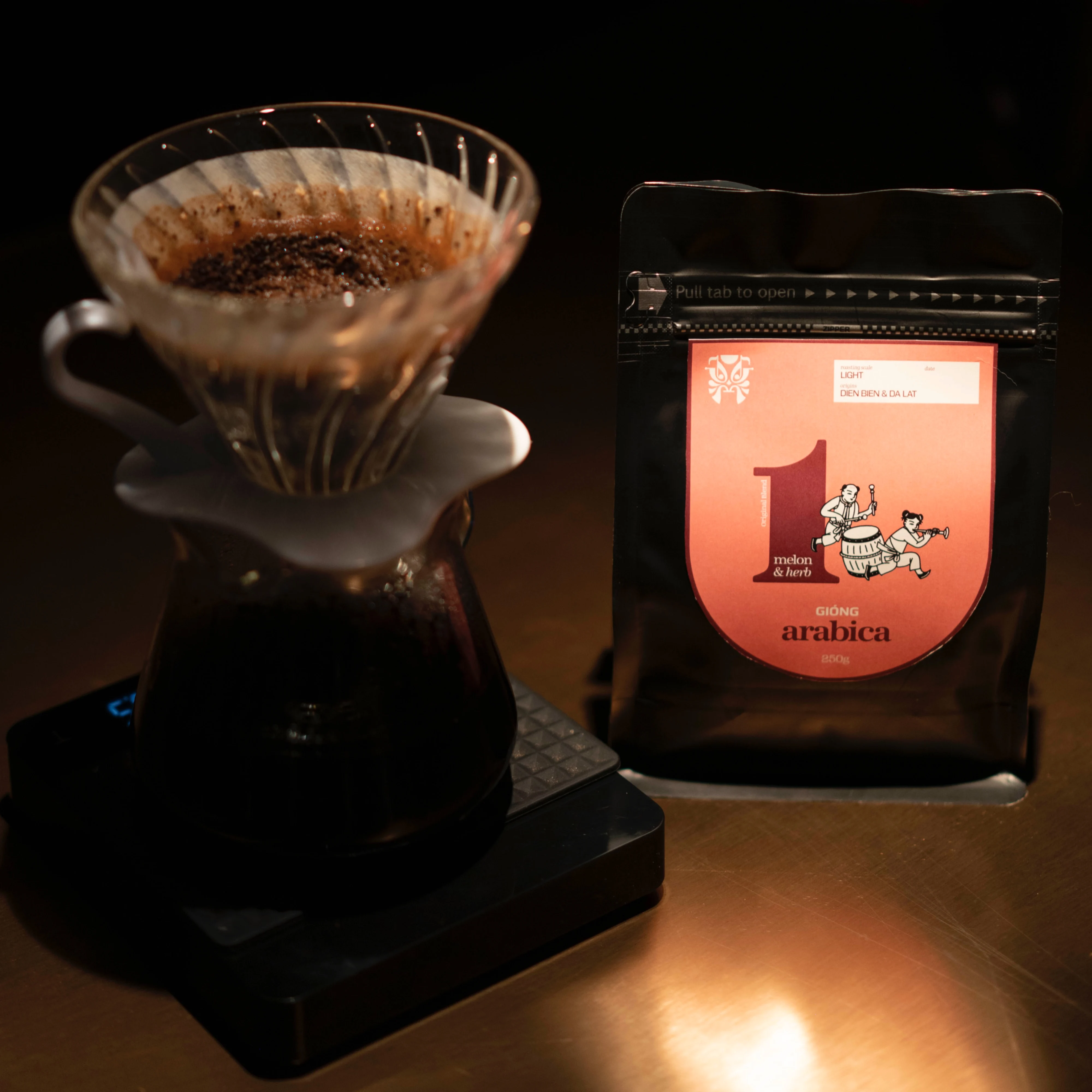 New product Giong Arabica 1 THE HEALING COFFEE melon & herb-like arabica roast whole bean coffee beans