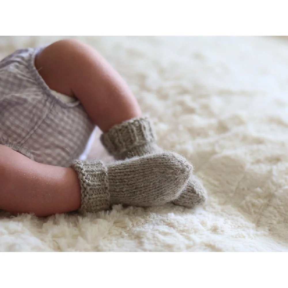 Wholesale Spring Autumn Toddler Baby Socks Customize Hand Knitted Hand made Wool For Boys And Girls Socks