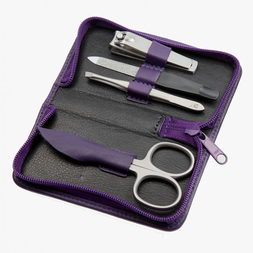 ODM OEM Manicure Set Pedicure Kit Nail Clipper Set 4pcs Professional Men Grooming Kit Stainless Steel Portable Travel 2024