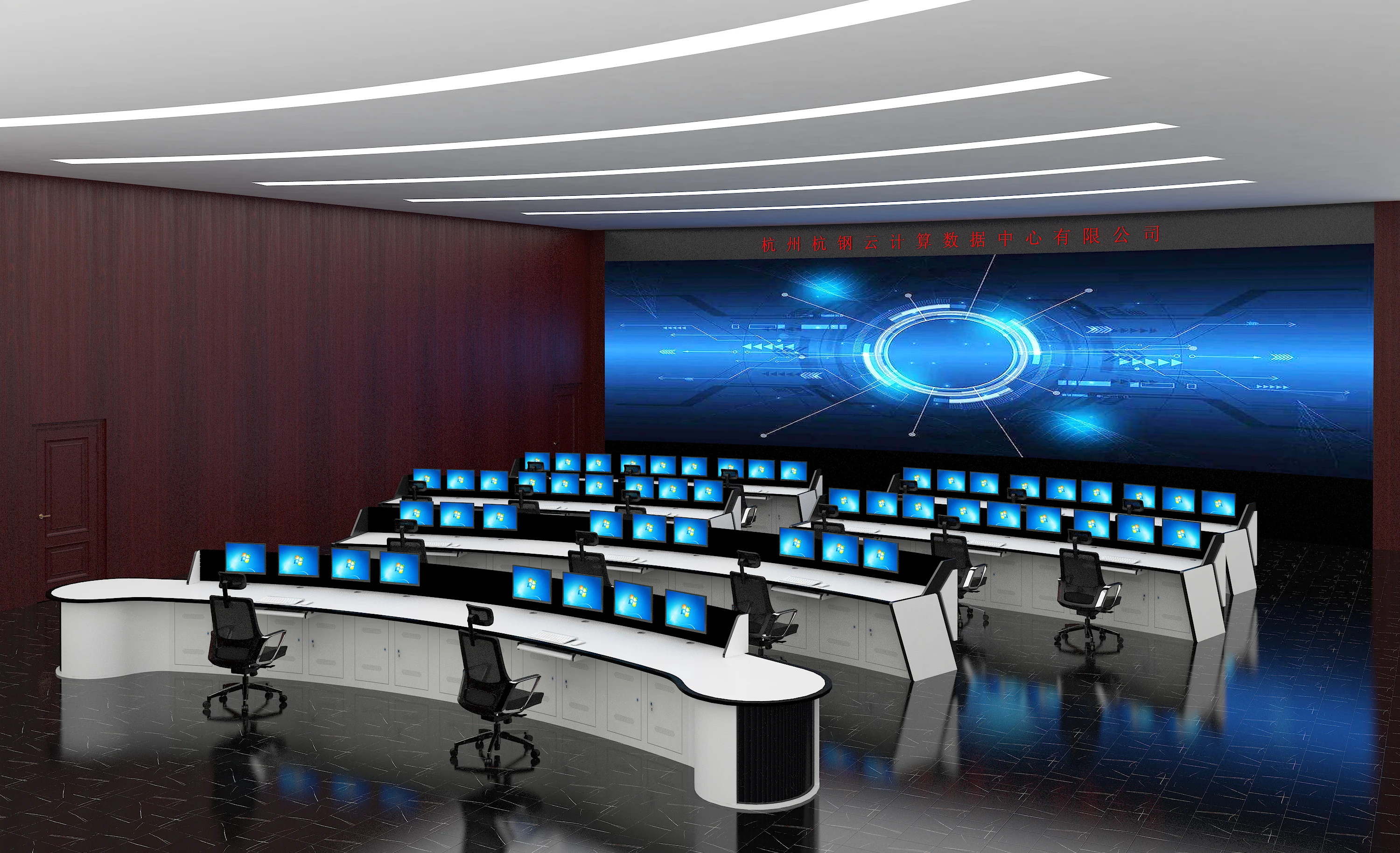 Modern Design Commercial Furniture Multimedia desk Round sectional Meeting table