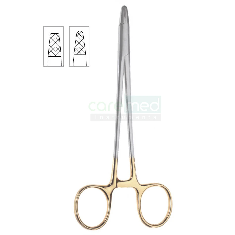 Медицинские инструменты хирургические держатели игл Derf держатель с вольфрамовым карбидом Размер 12 см | Ограненные