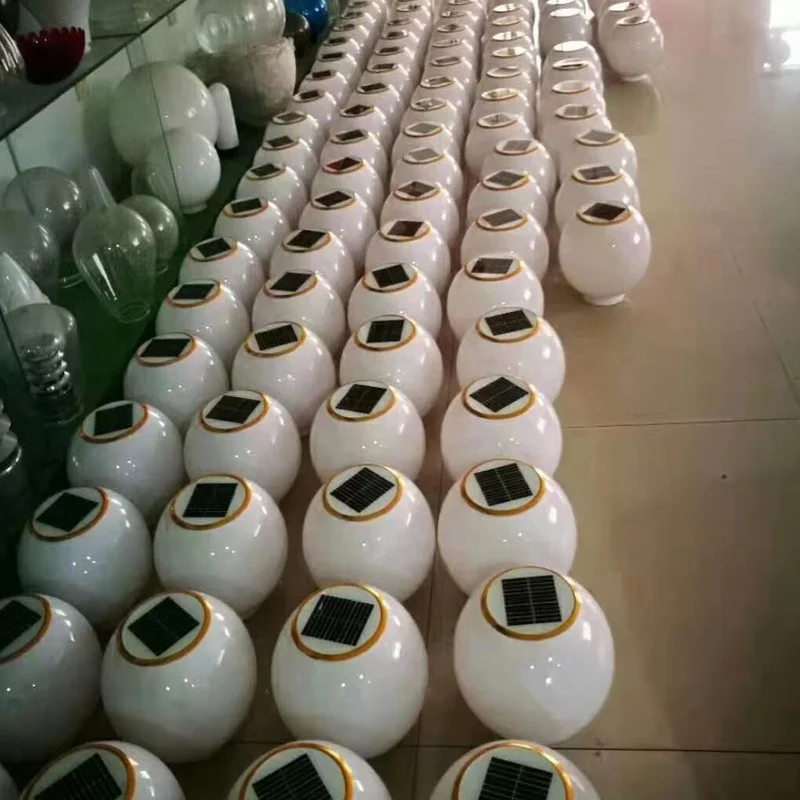 
outdoor Garden Landscape ball solar energy pillar lamp 