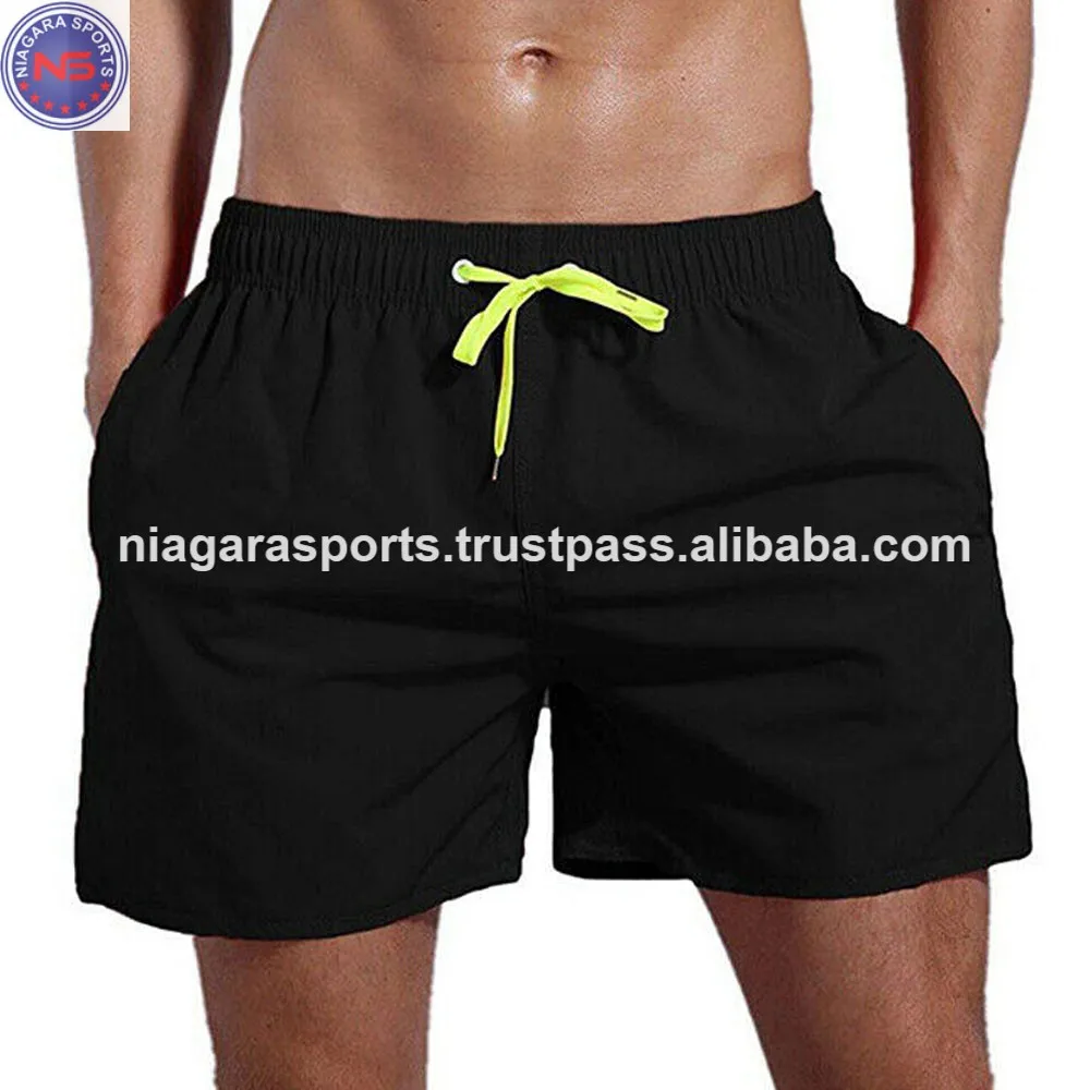 sports wear clothing swimwear clothing mnaufcturer 100% polyester swimming shorts mesh lined swim trunks