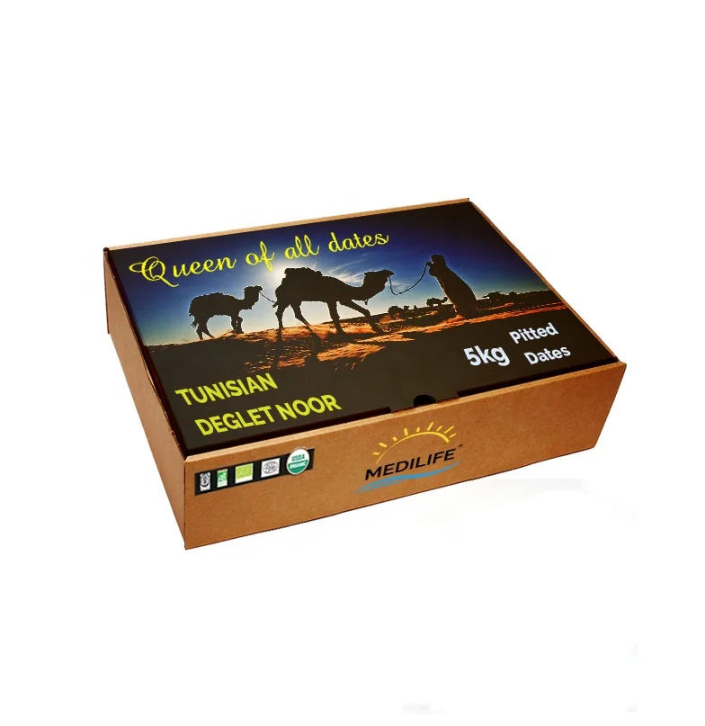 Processed Tunisian  Dates,  5 kg Carton box