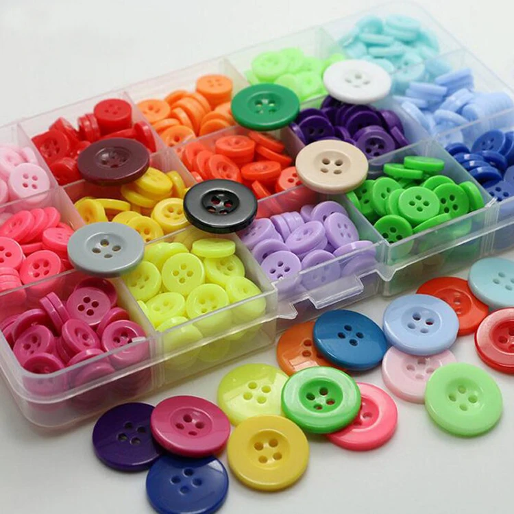 Fashion Customized Color DTM Plastic Polyester Hole Button