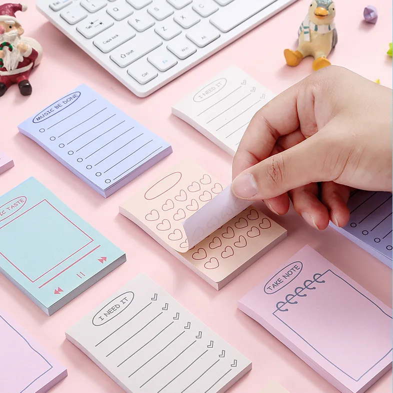 original sticky notes NP-000112 ins style small fresh and cute student Memo pad, creative n-time stickers, note paper,