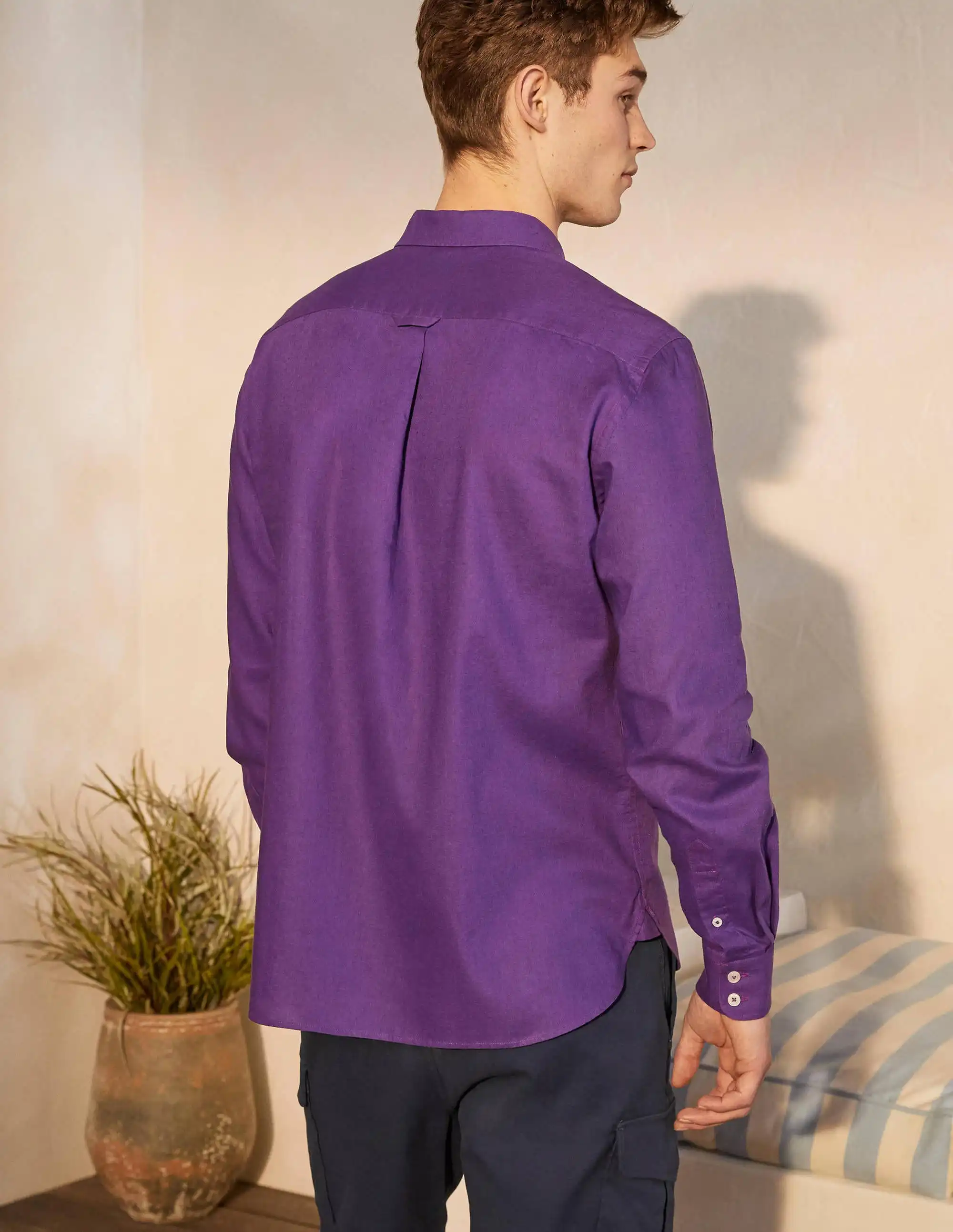 Men Custom Logo Printing Cheap Home Long Sleeve Casual polo Shirt for Men