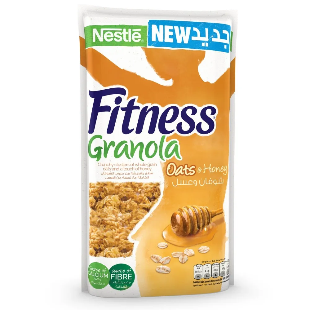 Хит продаж шоколадные хлопья для завтрака Nestle Fitness 375 г