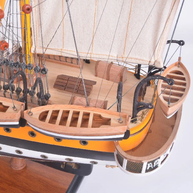 Деревянная модель корабля ручной работы Amerigo Vespucci CPF 80 см из Вьетнама для украшения дома подарочные предметы деревянного искусства