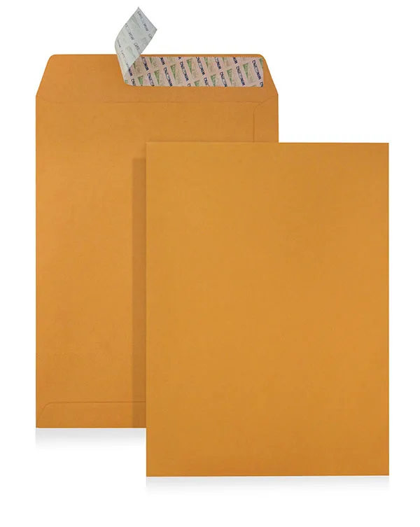 Golden Kraft, white, manila paper B4 Pocket envelopes 10 x 14 inch with peel & seal