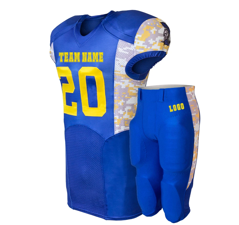 OEM customized kids purple practice game leaugue usa sublimation printing multi color american football uniform jerseys Set