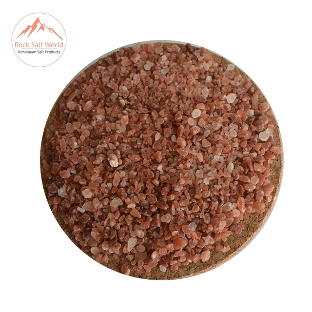 Natural Edible Dark Pink  Grilled Salt Size of 3 mm in Pure Natural Granular Crystal Shape Kosher Salt Packed with Salt Zipper