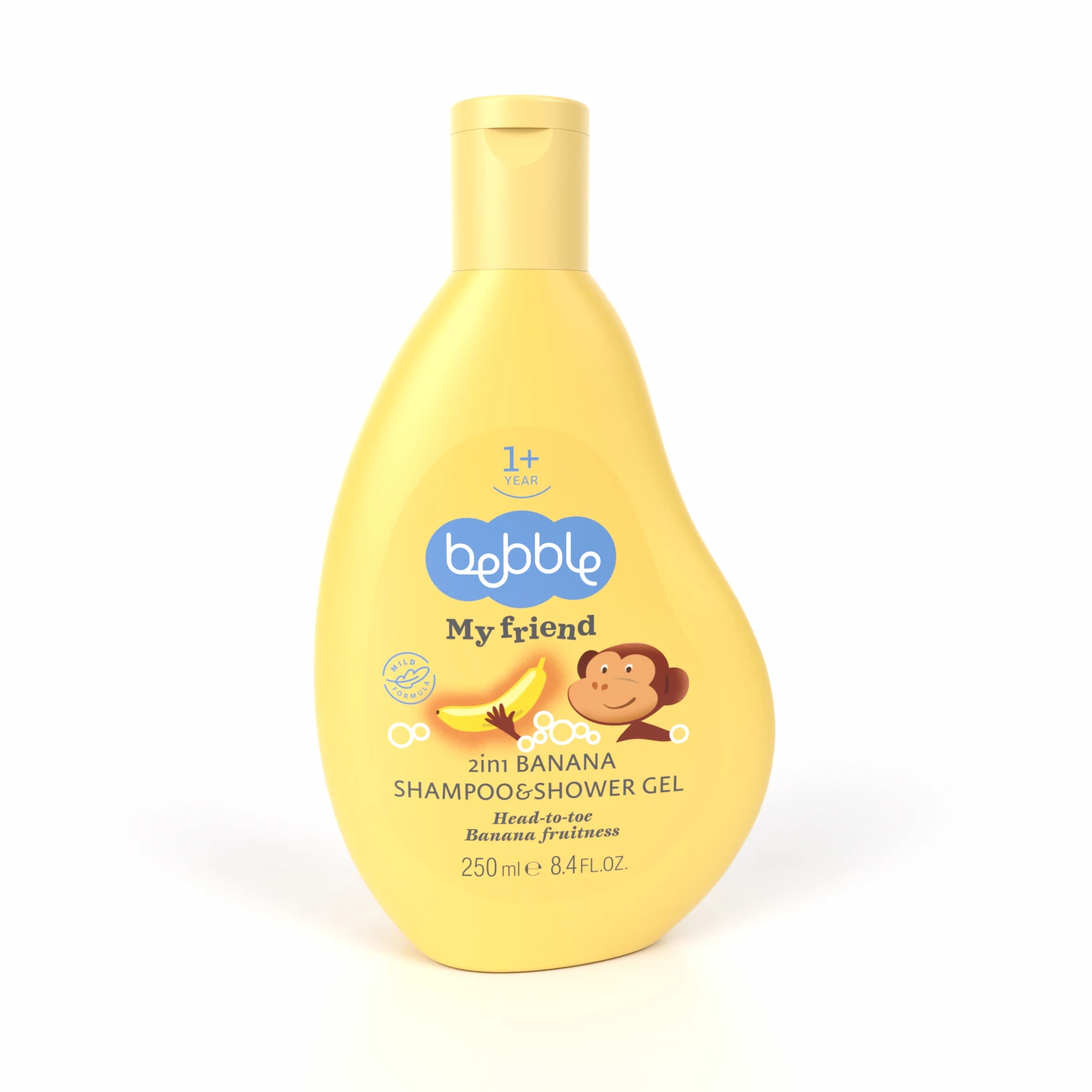 My Friend Shampoo and shower gel 2in1 with BANANA Bubble fragrance (1 year+)