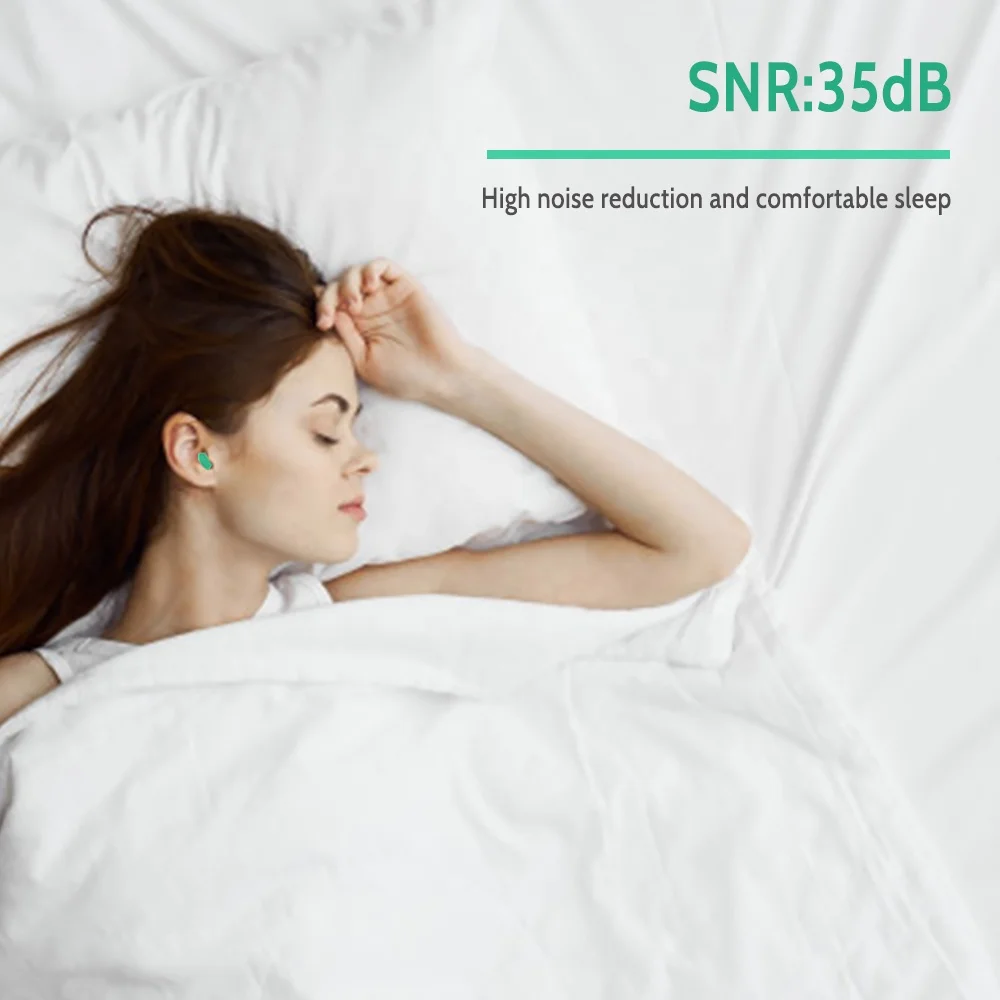 100 пар пены затычки для ушей изготовленным на заказ логосом 35dB блокировки шума губки спальный Рабочая съемки затычка маленький колокольчик форма