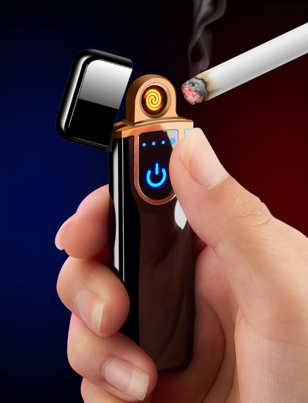 HIGH END TOUCH ELECTRIC LIGHTER,Electronic Lighter,Rechargeable Lighter Touch Ignition USB Charging Lighter.