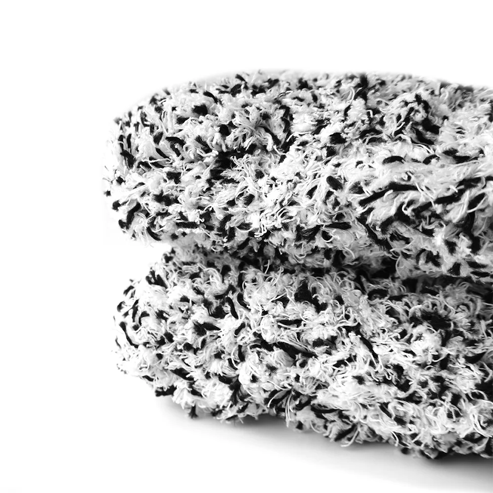 Пурпурная подушка для мытья автомобиля из микрофибры и вискозы OEM, уход за автомобилем, длинный ворс 16x23 см, Высококачественная пузырчатая очистка, Премиум качество