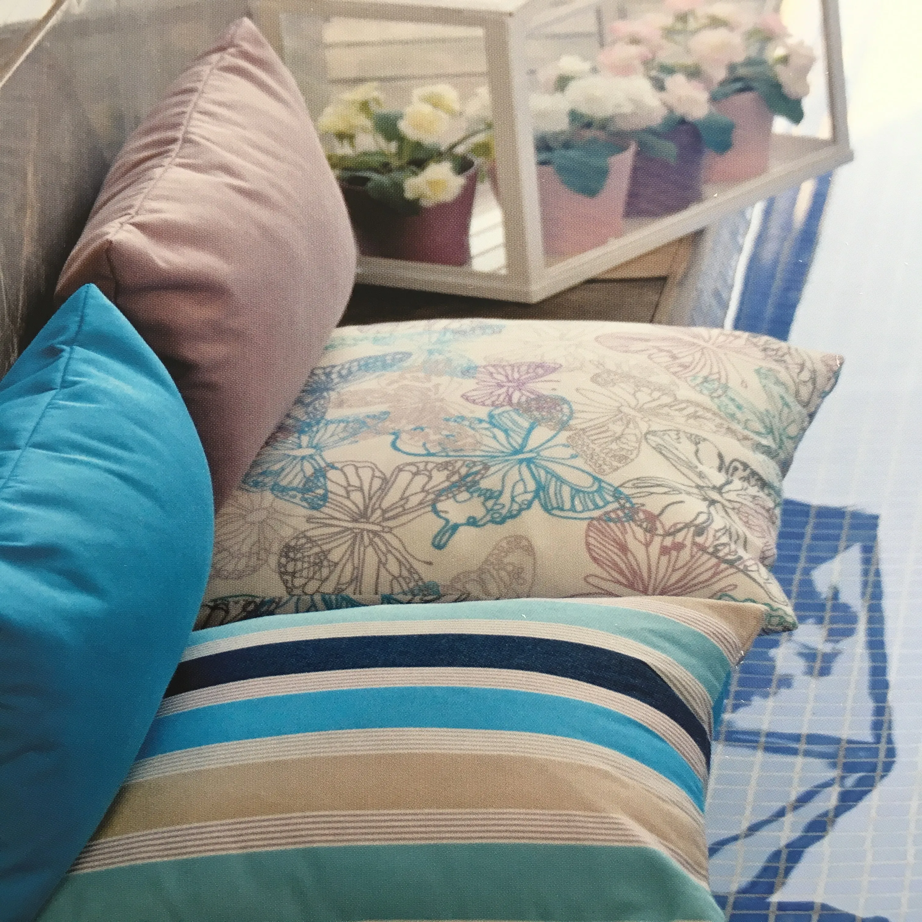 Уличная ткань сиденья 100 раствор окрашенный акриловый простой Водонепроницаемый пляж Gsm стиль узорчатый тент особенность Weig материал пряжи