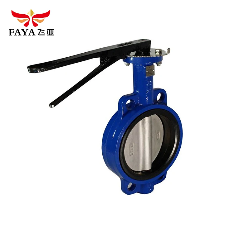 Дуктильный чугун ручной концентрической Луг вафли клапан-бабочка