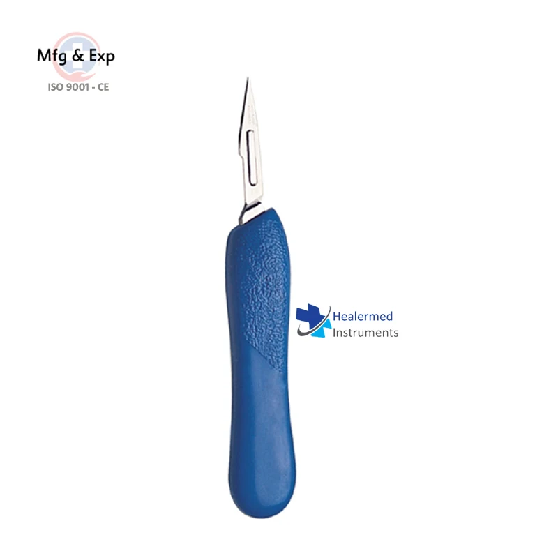 No 5 Manual Surgical Instrument Set with Stainless Steel Handle Plastic Scalpel Knife