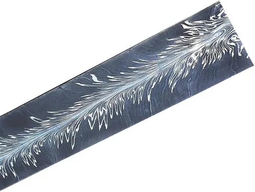Damascus Steel Feather Pattern Billet Bar For Knife Making Handmade Feather Pattern Steel Blade Handle