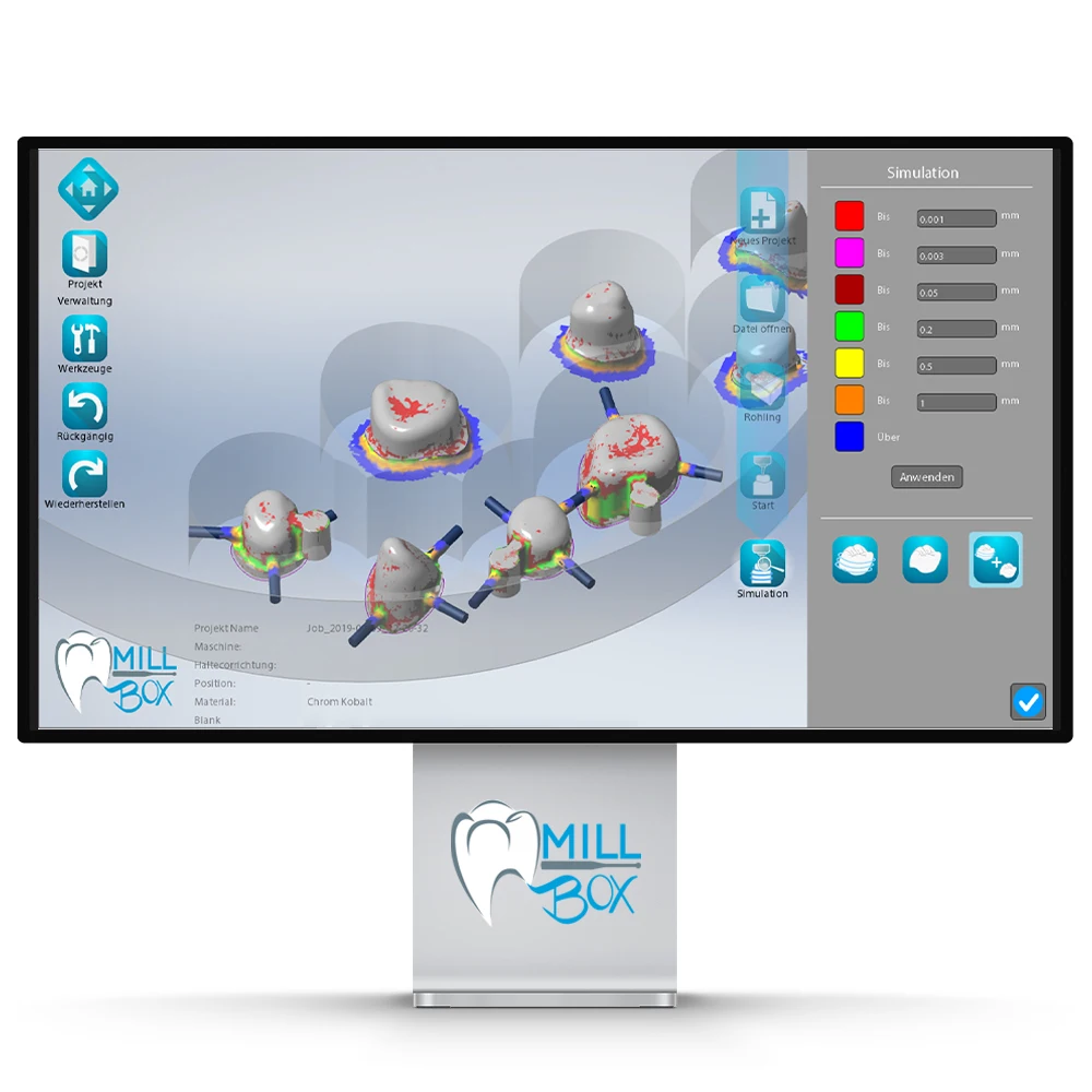 Программная камера для стоматологической промышленности Millbox Eco