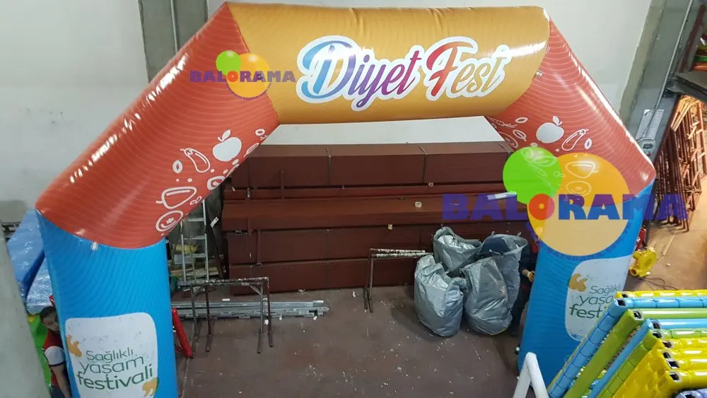 Best Seller Colorful Printed Inflatable Balloon Arch 6 meter oem advertising products