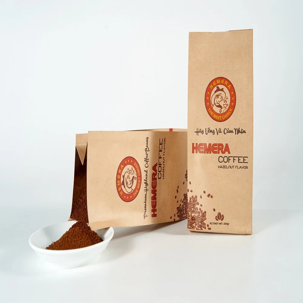 Best Roasted Hazelnut Coffee With Arabica and Robusta Bean With 7 Years Maturity In Vietnam