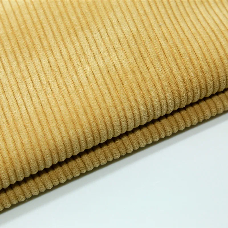 Fabric for Pants Toys and Shoes 6 Wales Home Textile T/N Corduroy Upholstery Fabric Customized Woven Dobby Soft Weft Plain Dyed