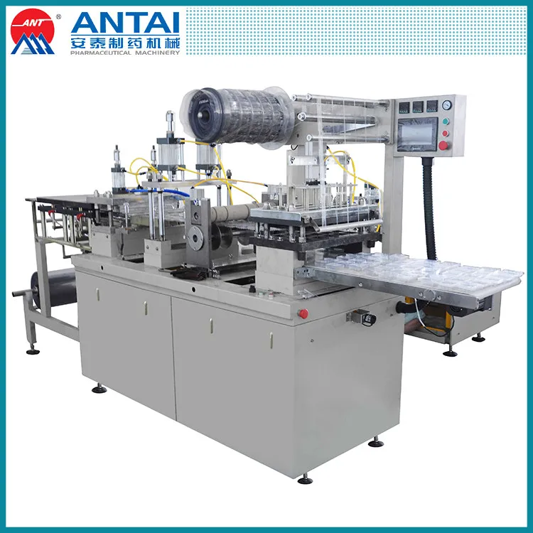 
DPB-420 Antai Pvc Ps Pet Automatic Desktop Blister Tray Cup Lid Plastic Thermoforming Tube End Forming Machine 