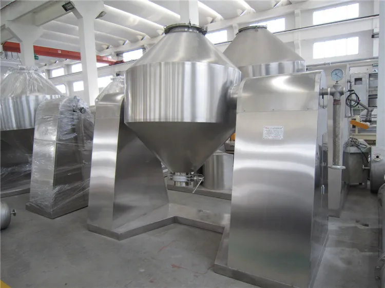 SZG Stable Quality Double Cone Rotary Vacuum Dryer Masterbatch Plastic Particles Crystal Water Vacuum Drum Dryer