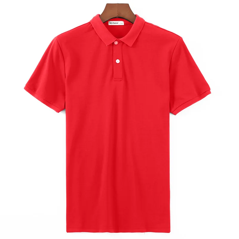 Polo Customized Cheap Solid Color 100% Polyester Lapel Short Sleeve T-shirt Polo T- shirts golf t-shirts high quality with logo