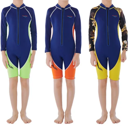 child wetsuit kids youth baby short swimsuit diving suit OEM