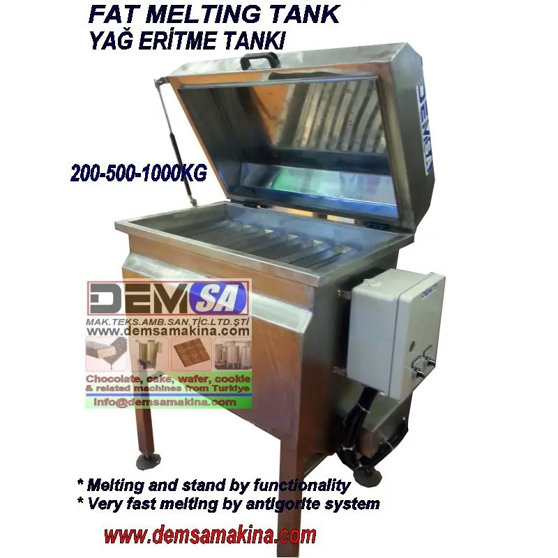 fat melting tank, oil melter, margarine melting