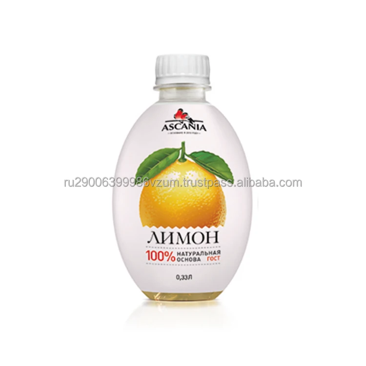 Compact bottle carbonated drink non-alcoholic lemon flavor new delicious drink with natural juice, carbonated drinks