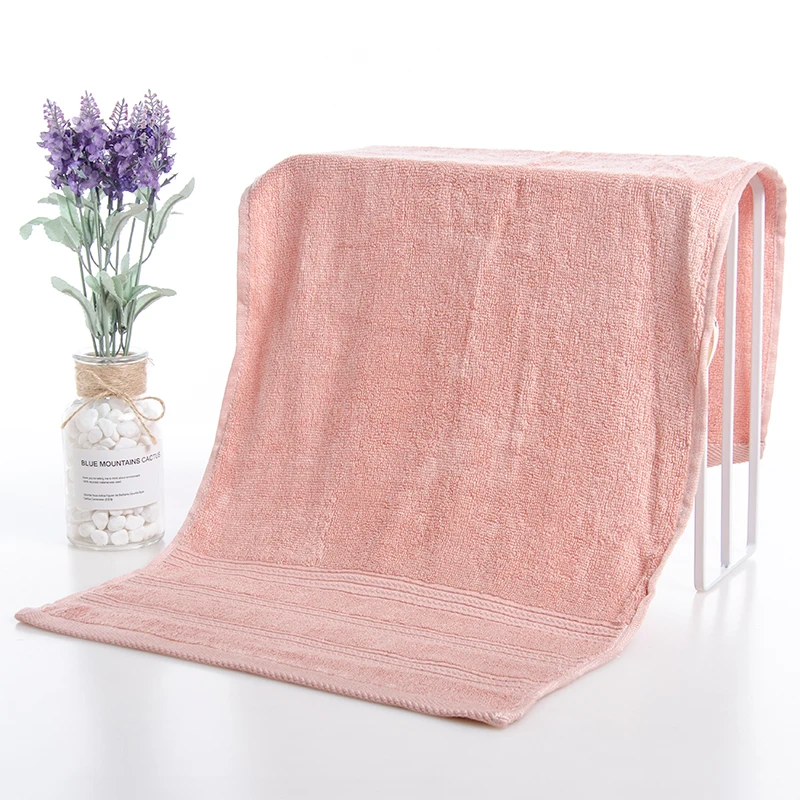 100%bamboo fiber towel thick solid color bamboo hand bath bamboo towel with dobby