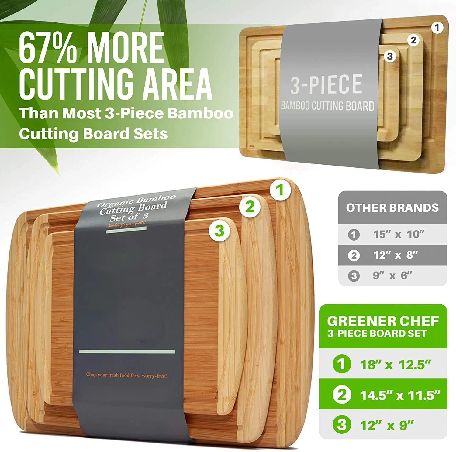 Eco friendly extra large thick acacia wood cutting board kitchen chopping block with juice groove