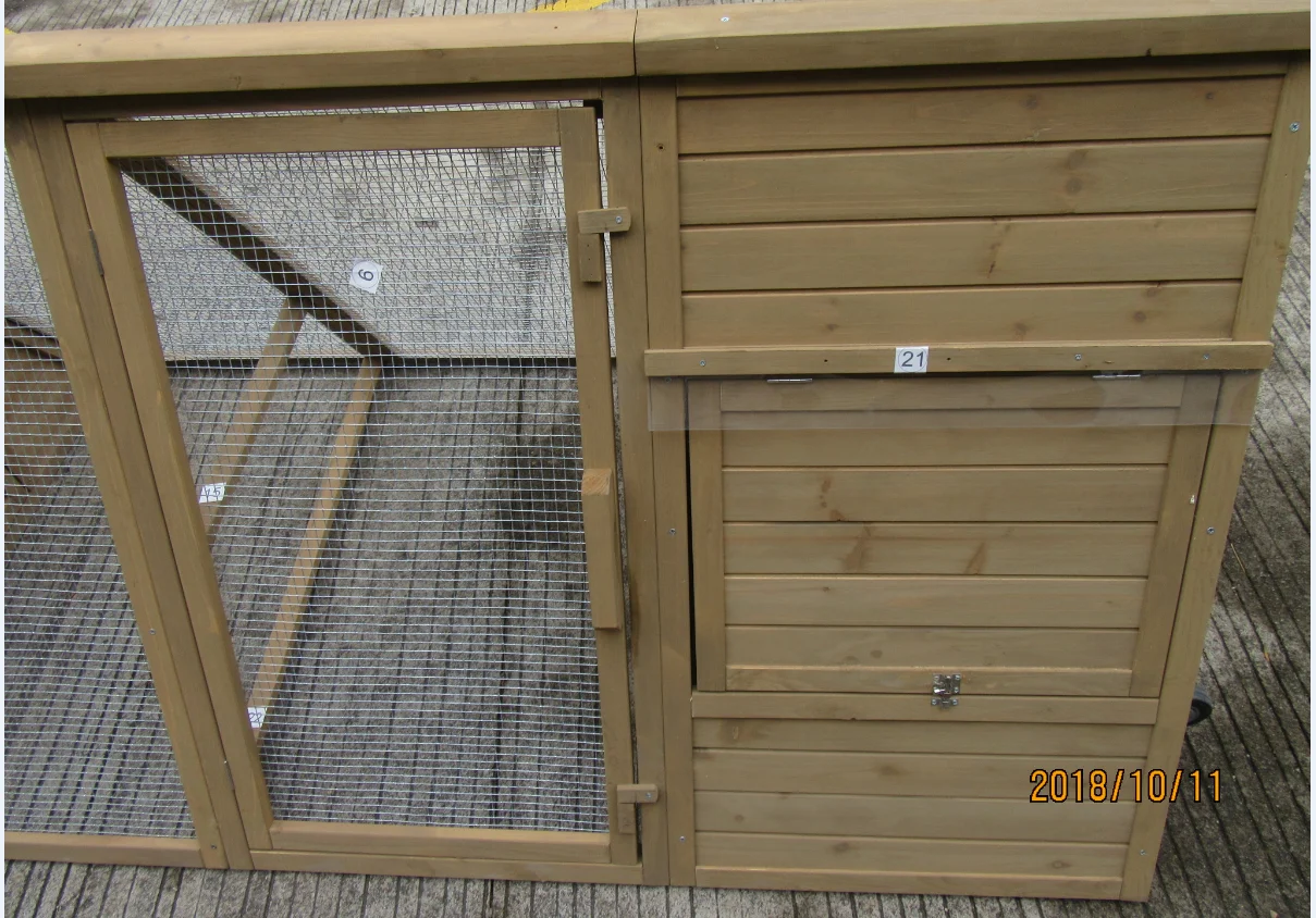 Hot sale mobile tractor Ventilation Door Removable Tray Ramp Deluxe pet cages hen Commercial Backyard wooden chicken house coop