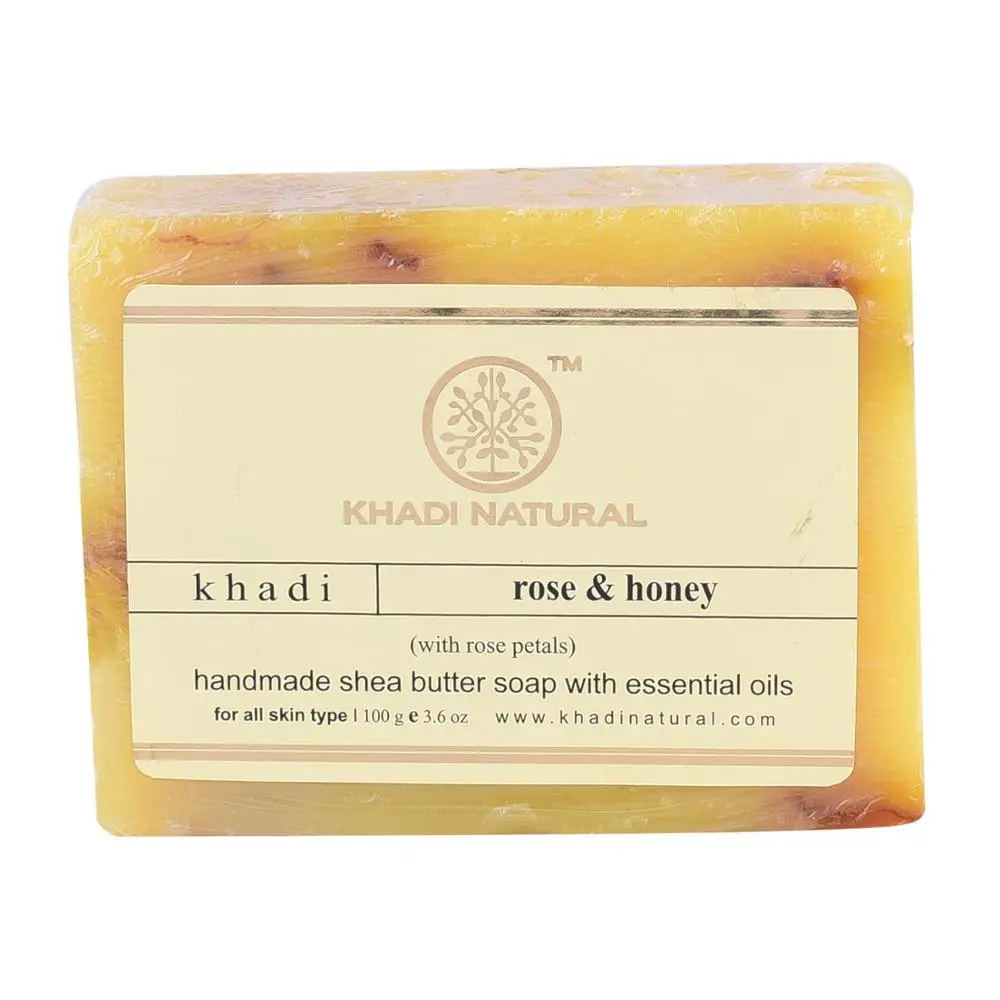 HERBAL ROSE HONEY WITH ROSE PETALS SOAP TO CLEANSE AND PROTECT SKIN