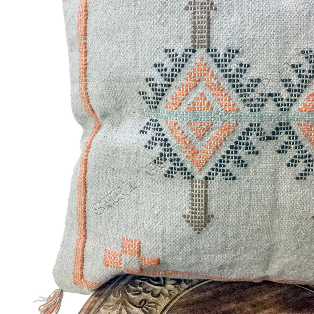 2021 High Quality Handmade Sabra Silk Cactus Moroccan Cotton Pillow Cushion Covers For Home Sofa Decoration