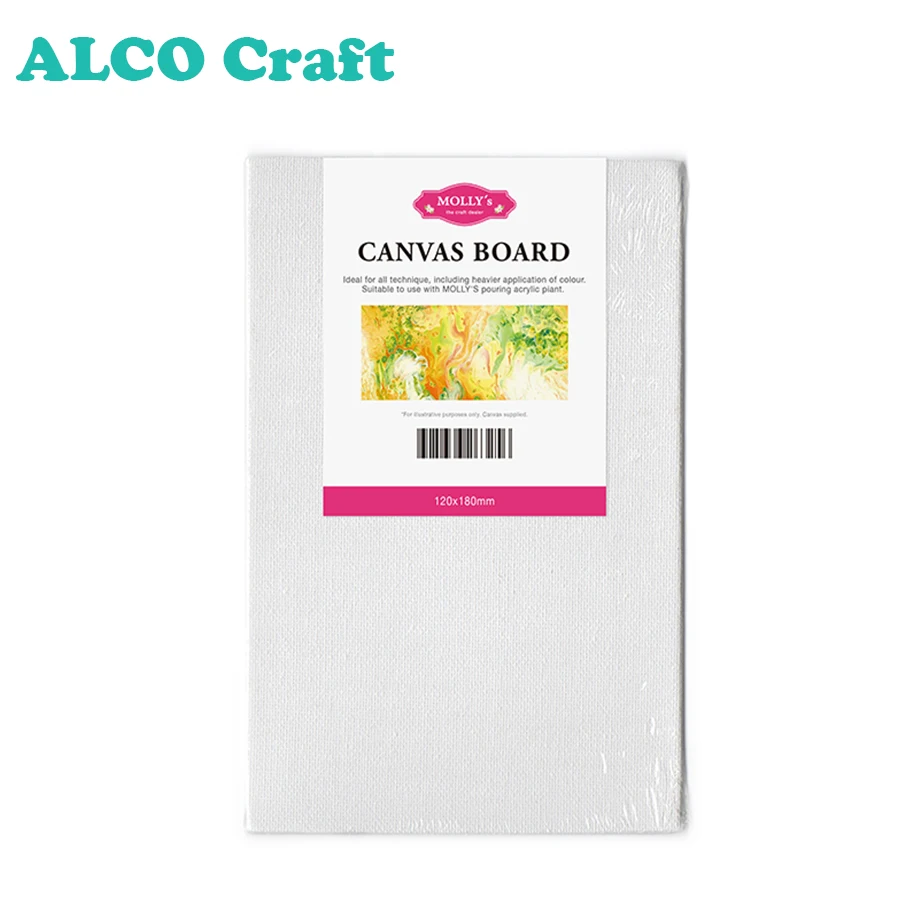 High quality 200x200mm canvas art panel for acrylic paint