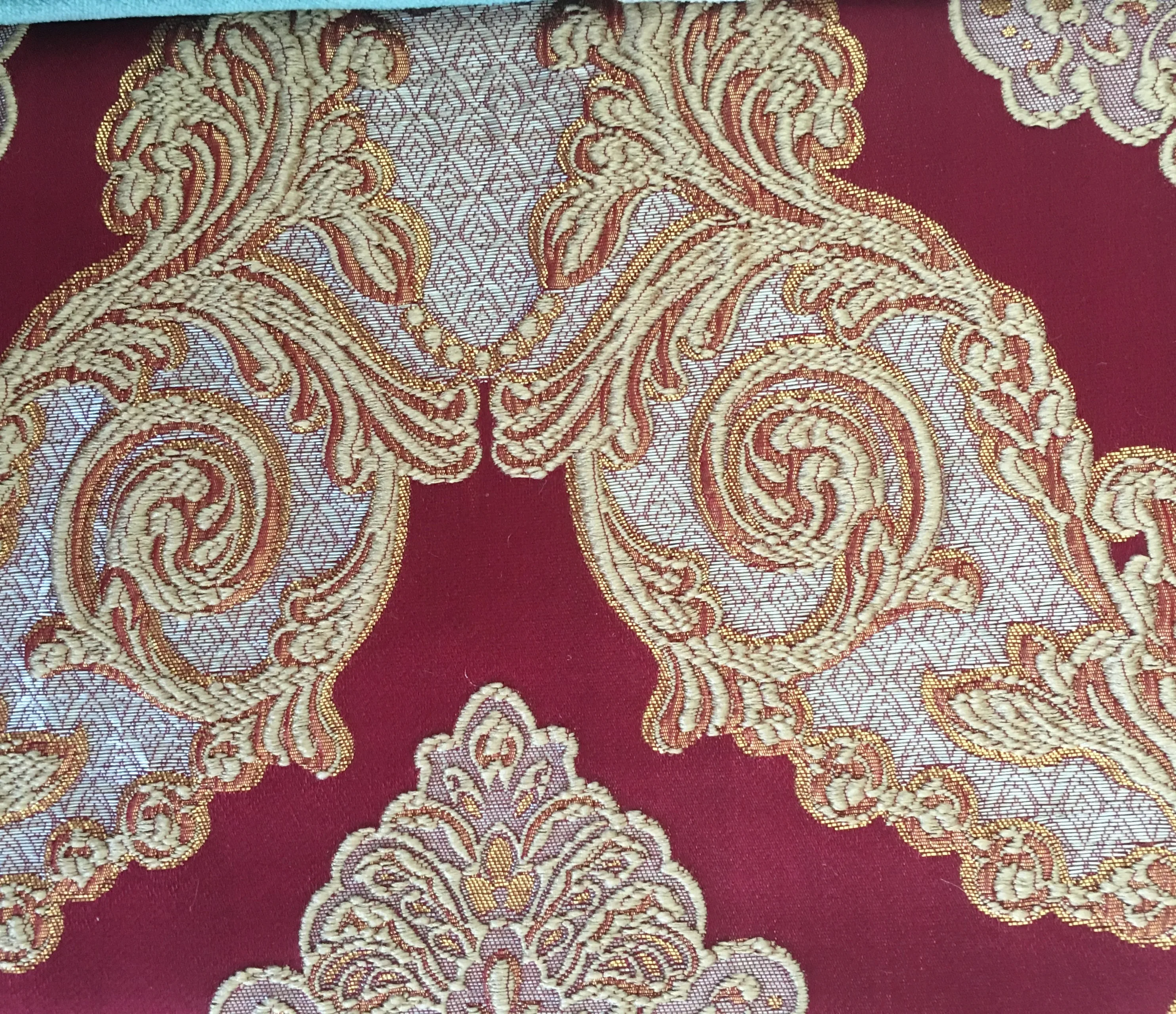 high quality turkish embroidery jacquard sofa Fabric for furniture covering